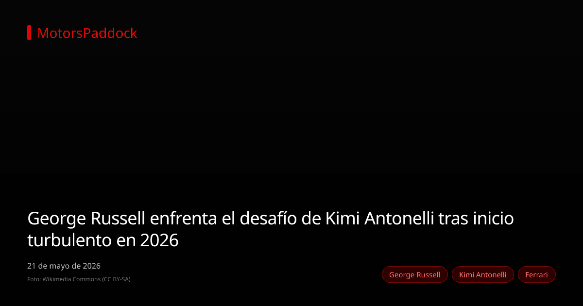 George Russell enfrenta el desafío de Kimi Antonelli tras inicio turbulento en 2026