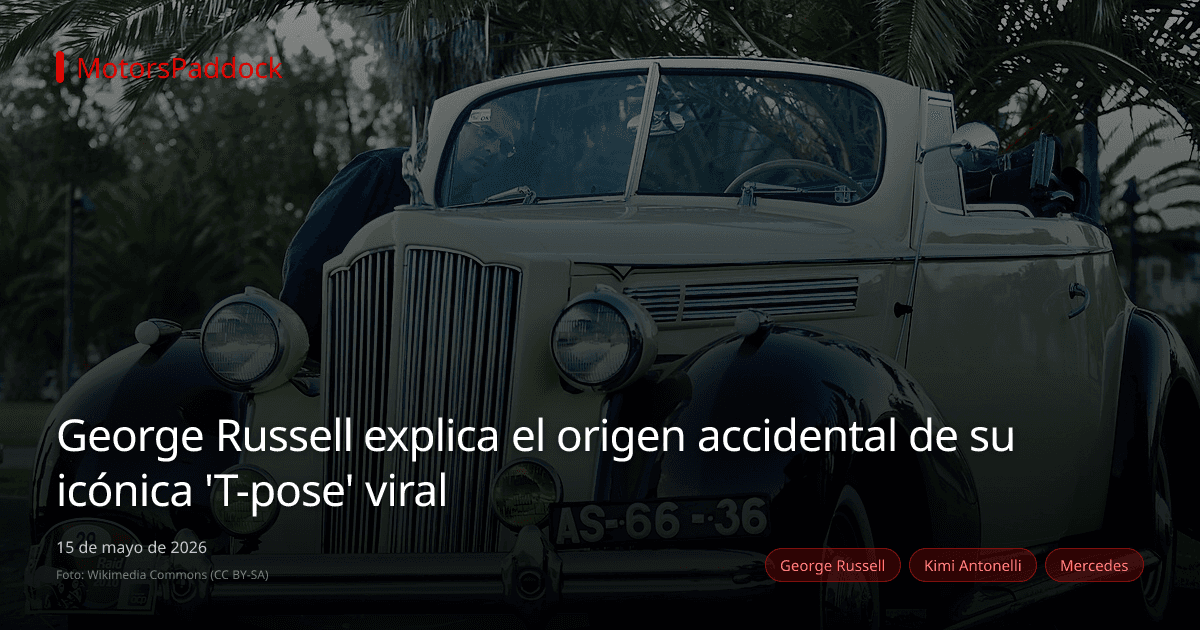 George Russell explica el origen accidental de su icónica 'T-pose' viral