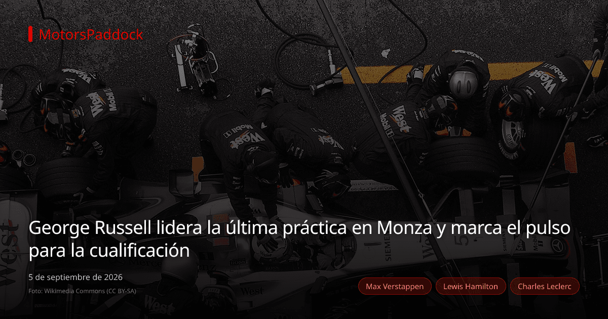 George Russell lidera la última práctica en Monza y marca el pulso para la cualificación