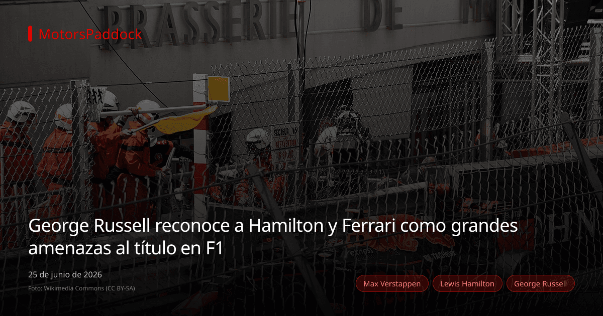 George Russell reconoce a Hamilton y Ferrari como grandes amenazas al título en F1