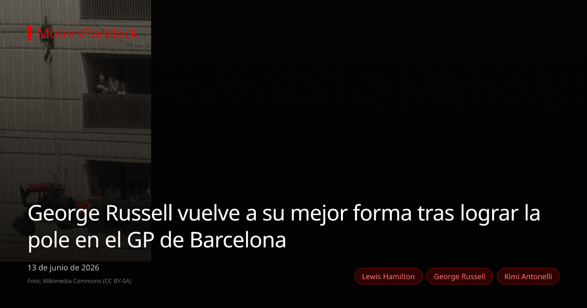 George Russell vuelve a su mejor forma tras lograr la pole en el GP de Barcelona