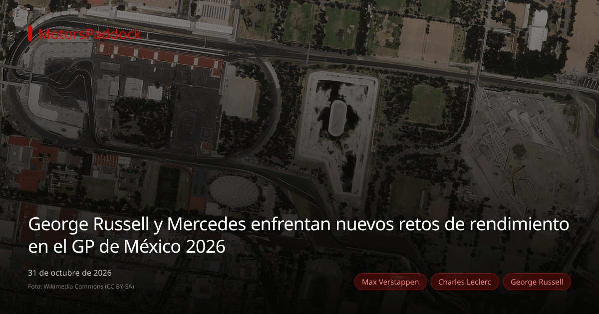 George Russell y Mercedes enfrentan nuevos retos de rendimiento en el GP de México 2026