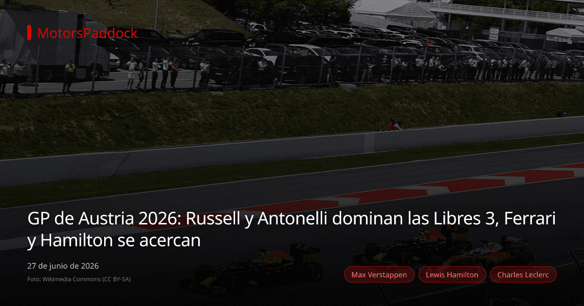 GP de Austria 2026: Russell y Antonelli dominan las Libres 3, Ferrari y Hamilton se acercan