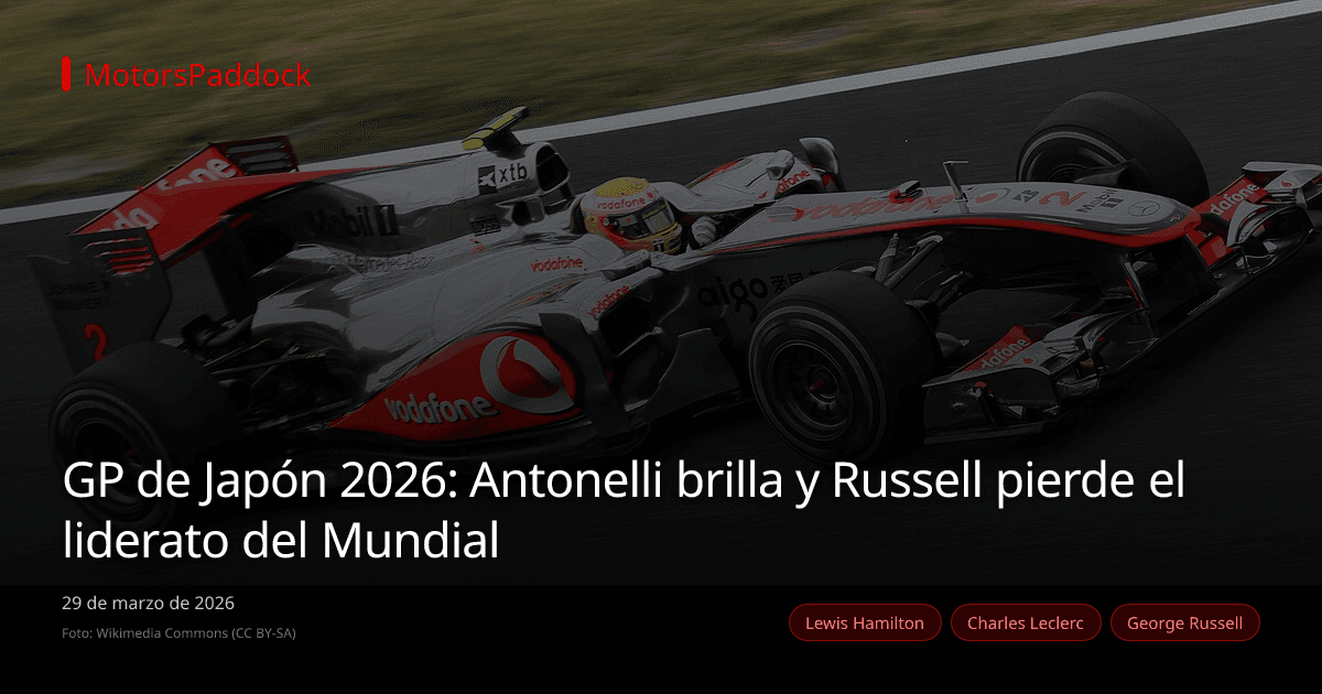 GP de Japón 2026: Antonelli brilla y Russell pierde el liderato del Mundial