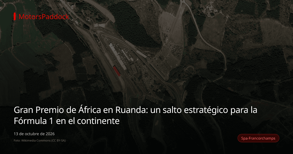 Gran Premio de África en Ruanda: un salto estratégico para la Fórmula 1 en el continente