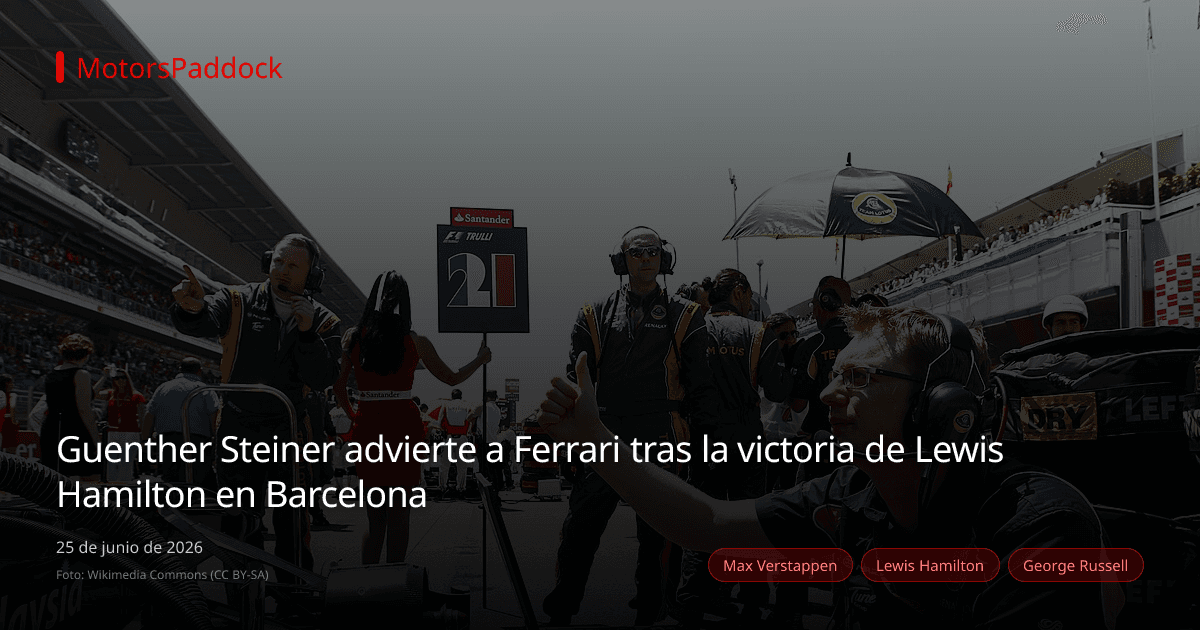 Guenther Steiner advierte a Ferrari tras la victoria de Lewis Hamilton en Barcelona