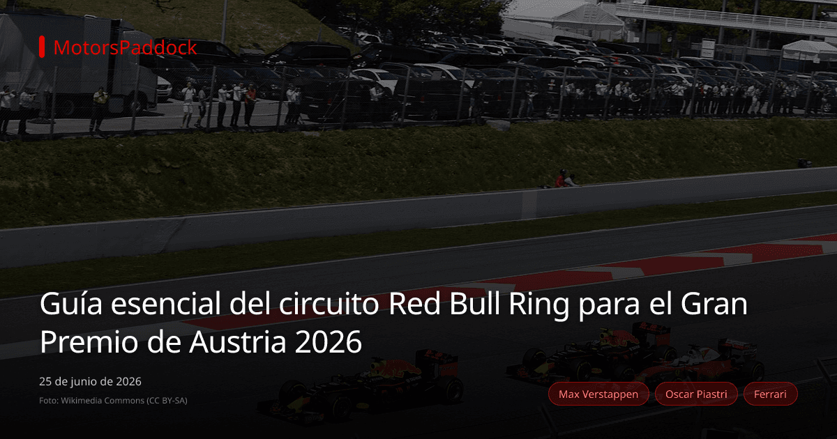 Guía esencial del circuito Red Bull Ring para el Gran Premio de Austria 2026