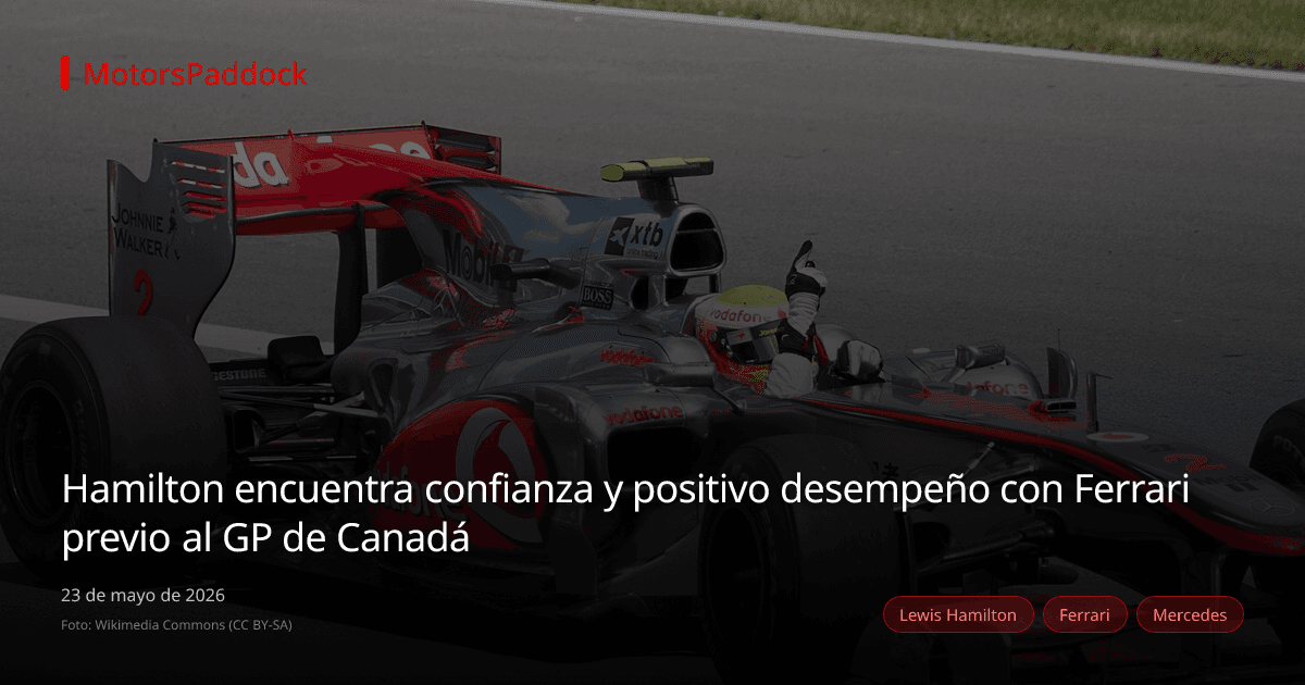 Hamilton encuentra confianza y positivo desempeño con Ferrari previo al GP de Canadá