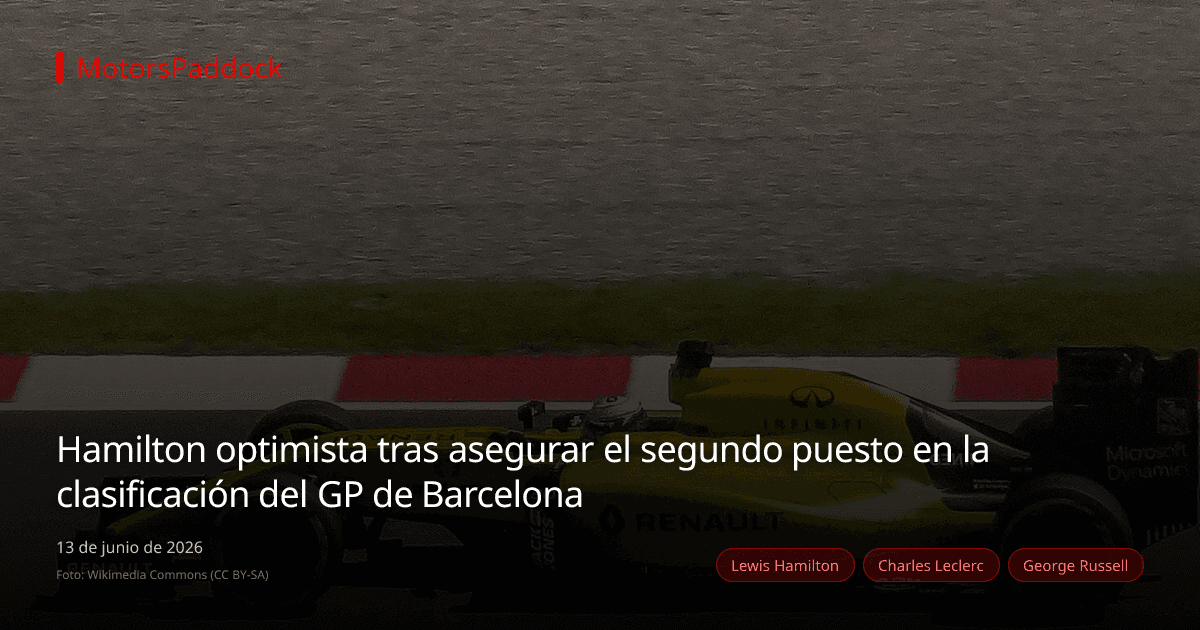Hamilton optimista tras asegurar el segundo puesto en la clasificación del GP de Barcelona