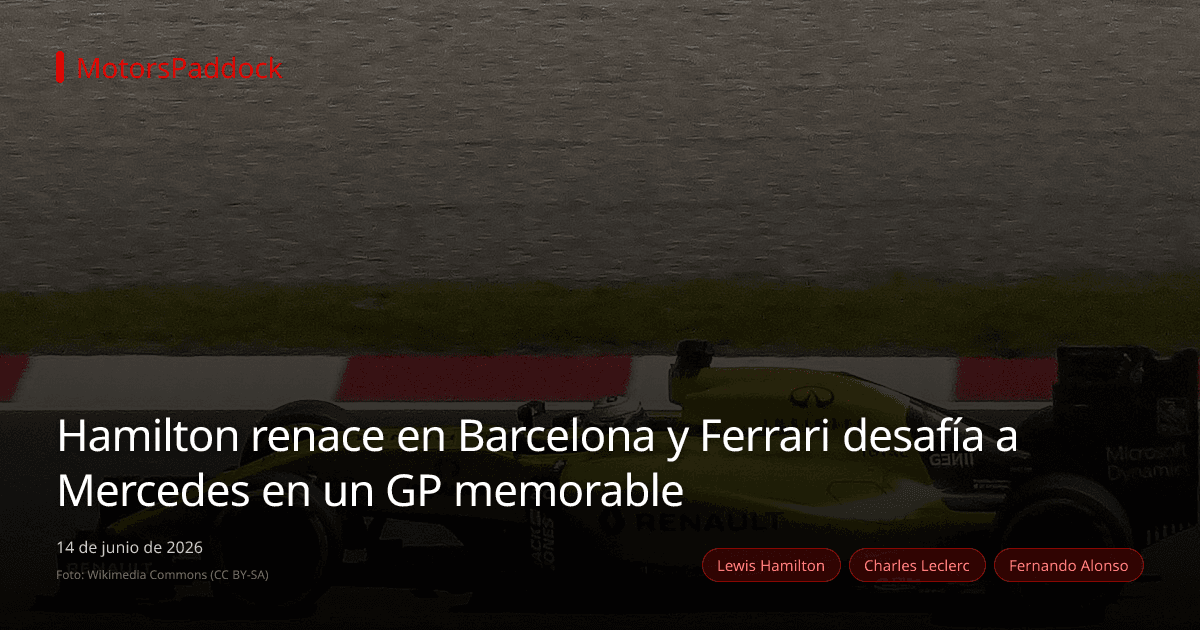 Hamilton renace en Barcelona y Ferrari desafía a Mercedes en un GP memorable