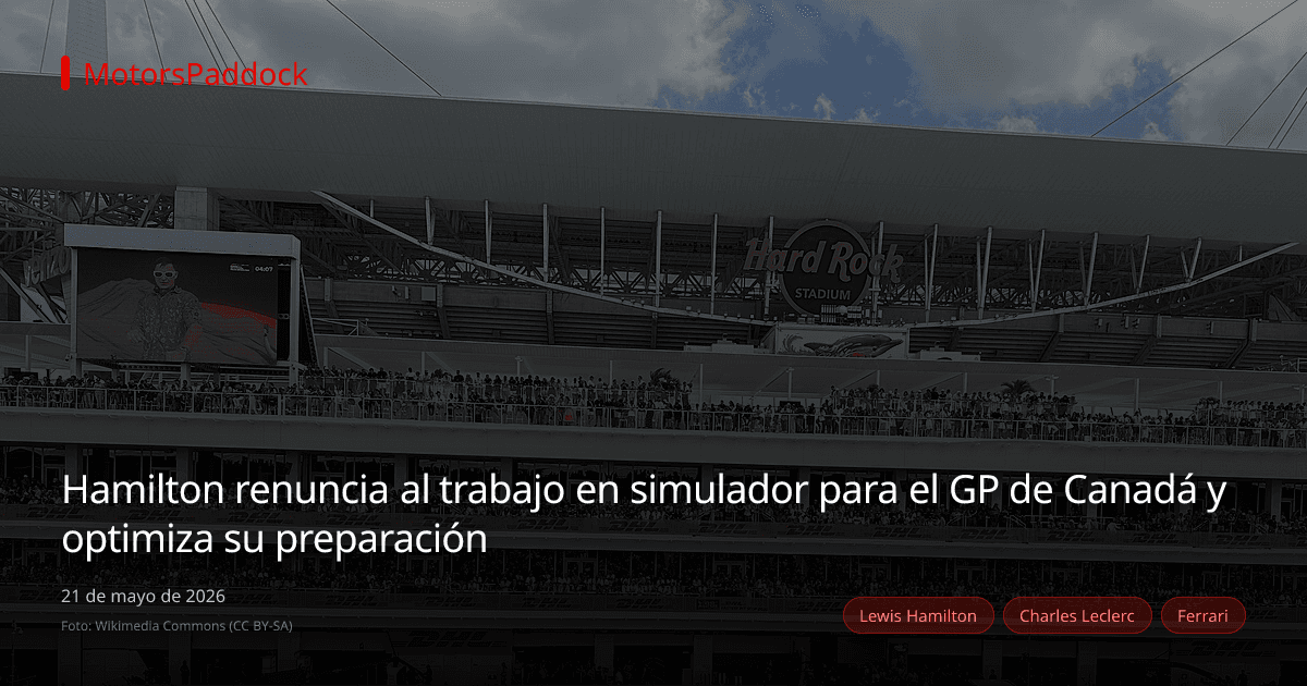 Hamilton renuncia al trabajo en simulador para el GP de Canadá y optimiza su preparación