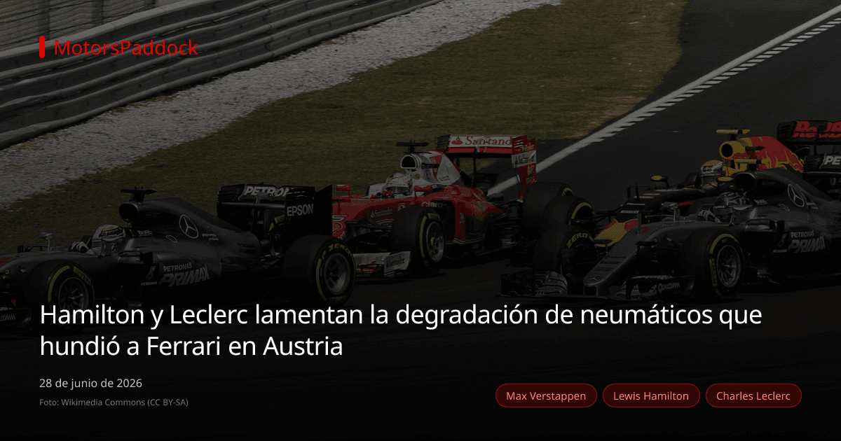 Hamilton y Leclerc lamentan la degradación de neumáticos que hundió a Ferrari en Austria
