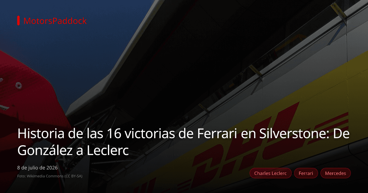 Historia de las 16 victorias de Ferrari en Silverstone: De González a Leclerc