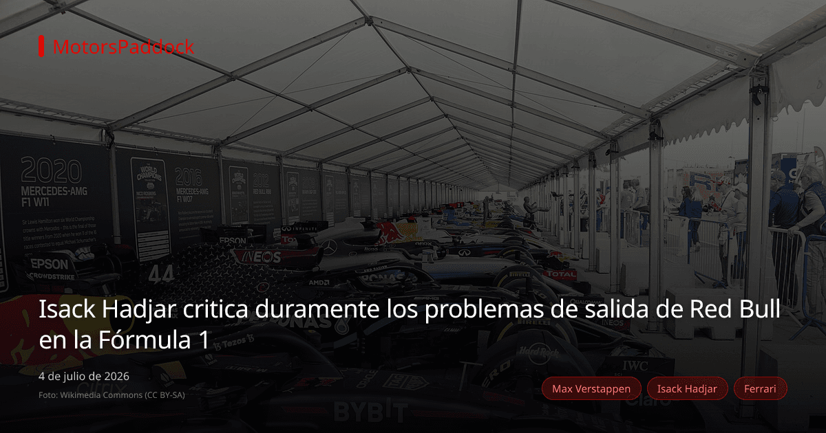 Isack Hadjar critica duramente los problemas de salida de Red Bull en la Fórmula 1
