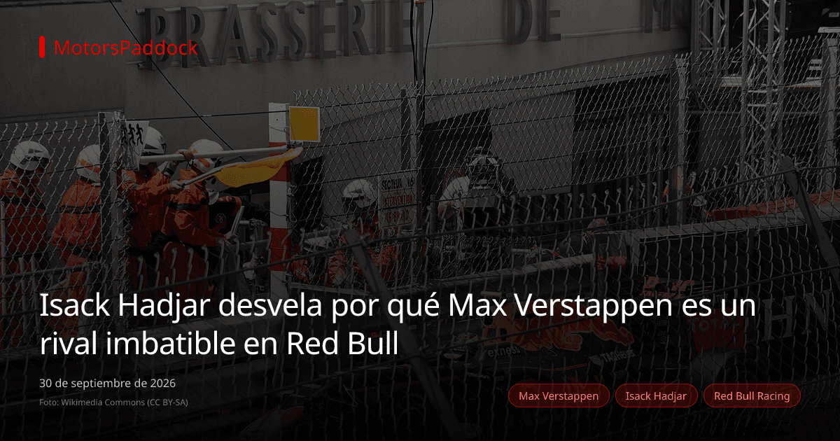 Isack Hadjar desvela por qué Max Verstappen es un rival imbatible en Red Bull