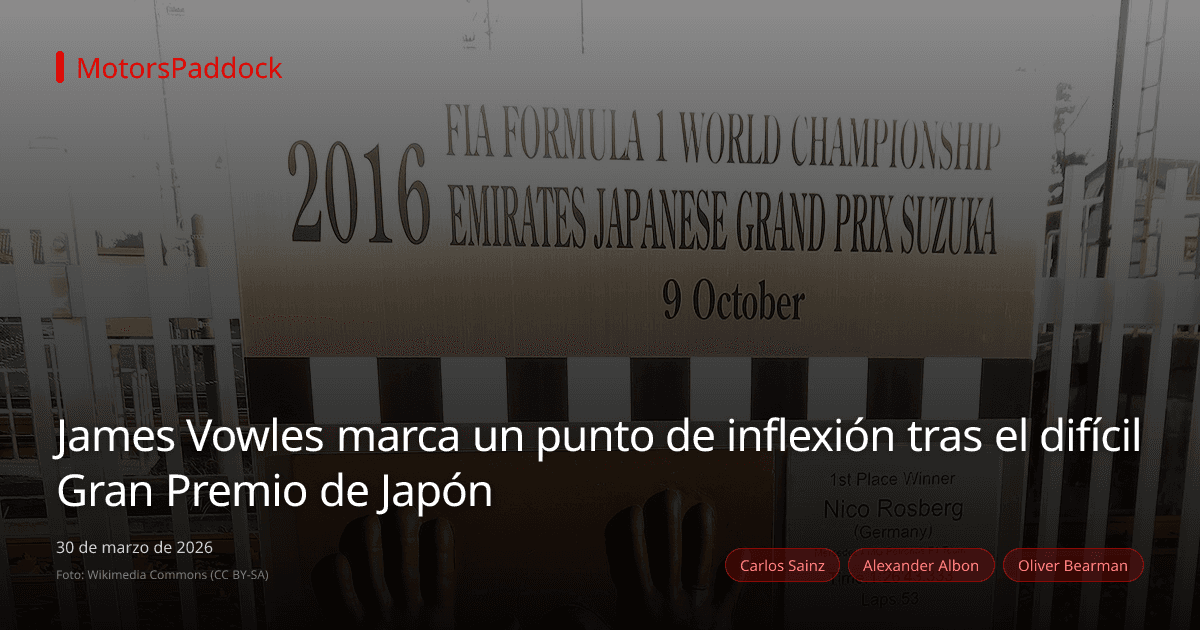 James Vowles marca un punto de inflexión tras el difícil Gran Premio de Japón