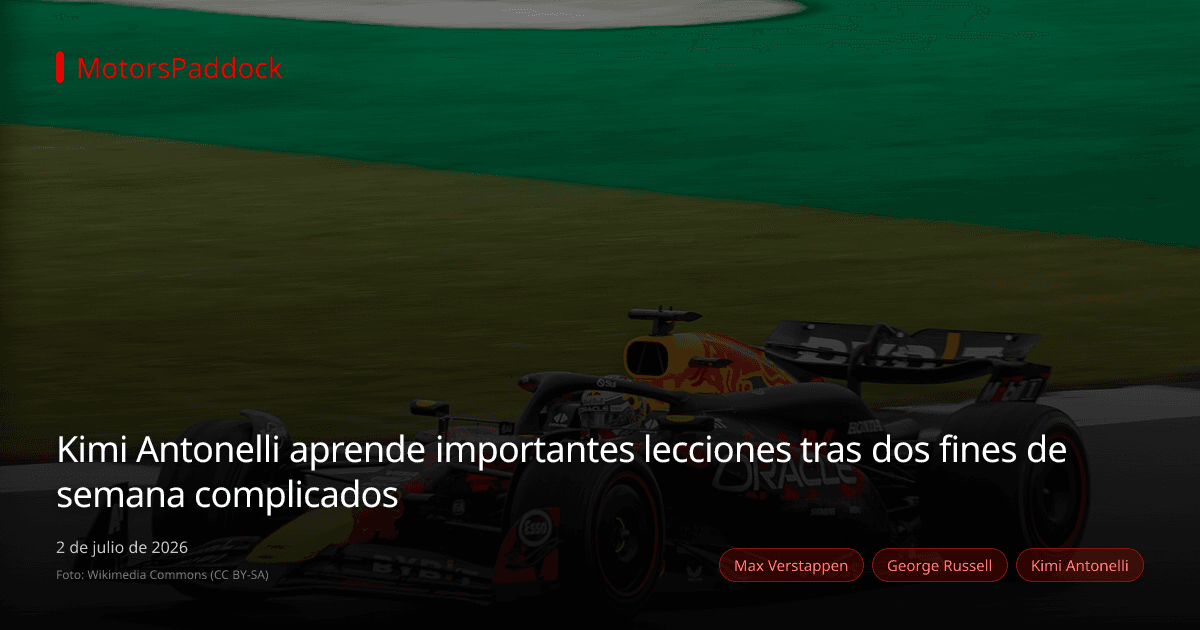 Kimi Antonelli aprende importantes lecciones tras dos fines de semana complicados