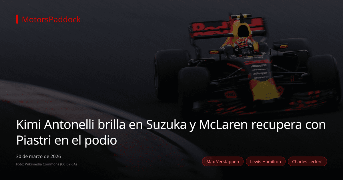 Kimi Antonelli brilla en Suzuka y McLaren recupera con Piastri en el podio