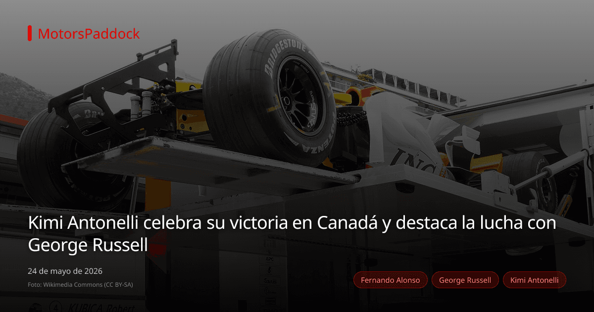 Kimi Antonelli celebra su victoria en Canadá y destaca la lucha con George Russell