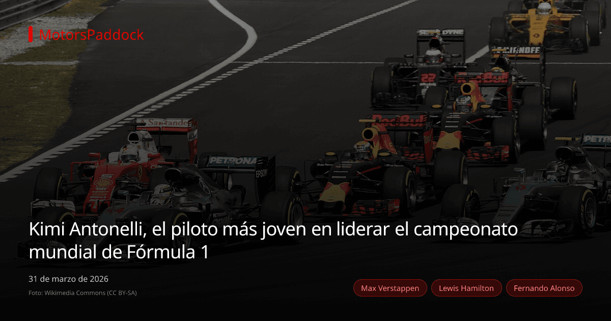 Kimi Antonelli, el piloto más joven en liderar el campeonato mundial de Fórmula 1