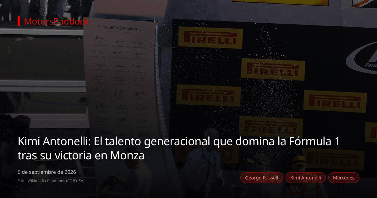 Kimi Antonelli: El talento generacional que domina la Fórmula 1 tras su victoria en Monza