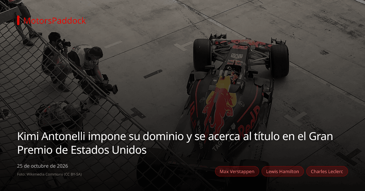 Kimi Antonelli impone su dominio y se acerca al título en el Gran Premio de Estados Unidos