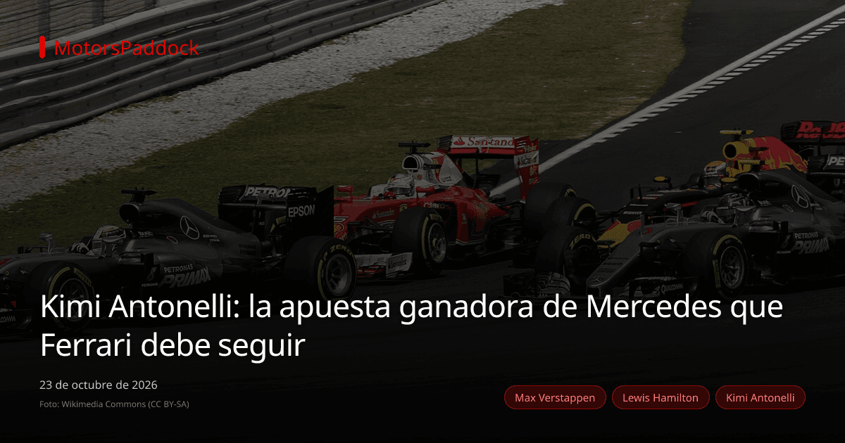 Kimi Antonelli: la apuesta ganadora de Mercedes que Ferrari debe seguir