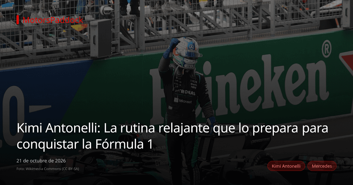 Kimi Antonelli: La rutina relajante que lo prepara para conquistar la Fórmula 1