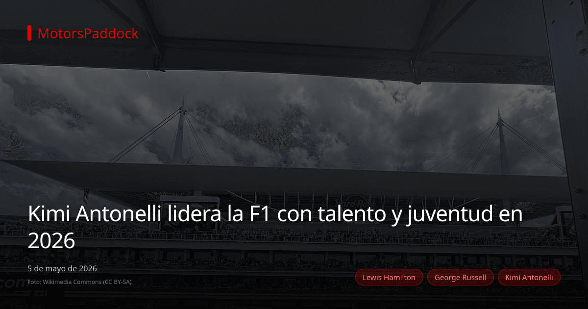Kimi Antonelli lidera la F1 con talento y juventud en 2026