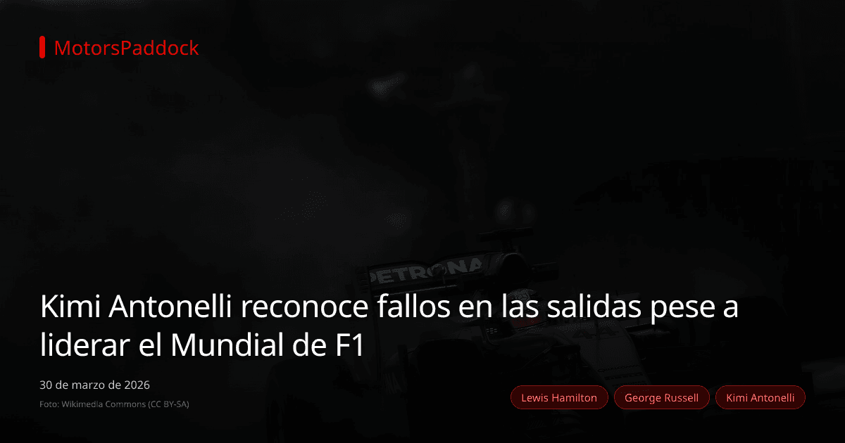 Kimi Antonelli reconoce fallos en las salidas pese a liderar el Mundial de F1