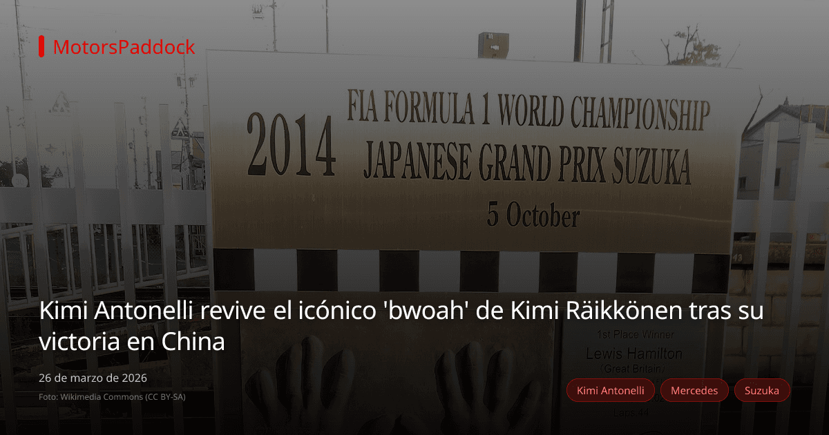 Kimi Antonelli revive el icónico 'bwoah' de Kimi Räikkönen tras su victoria en China