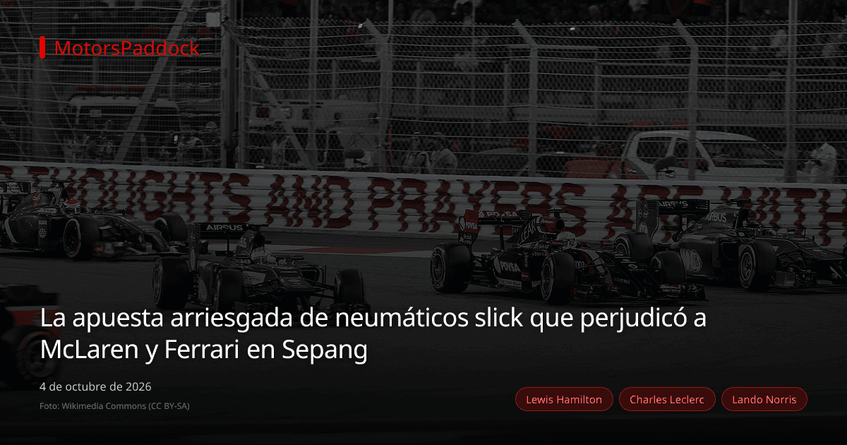 La apuesta arriesgada de neumáticos slick que perjudicó a McLaren y Ferrari en Sepang
