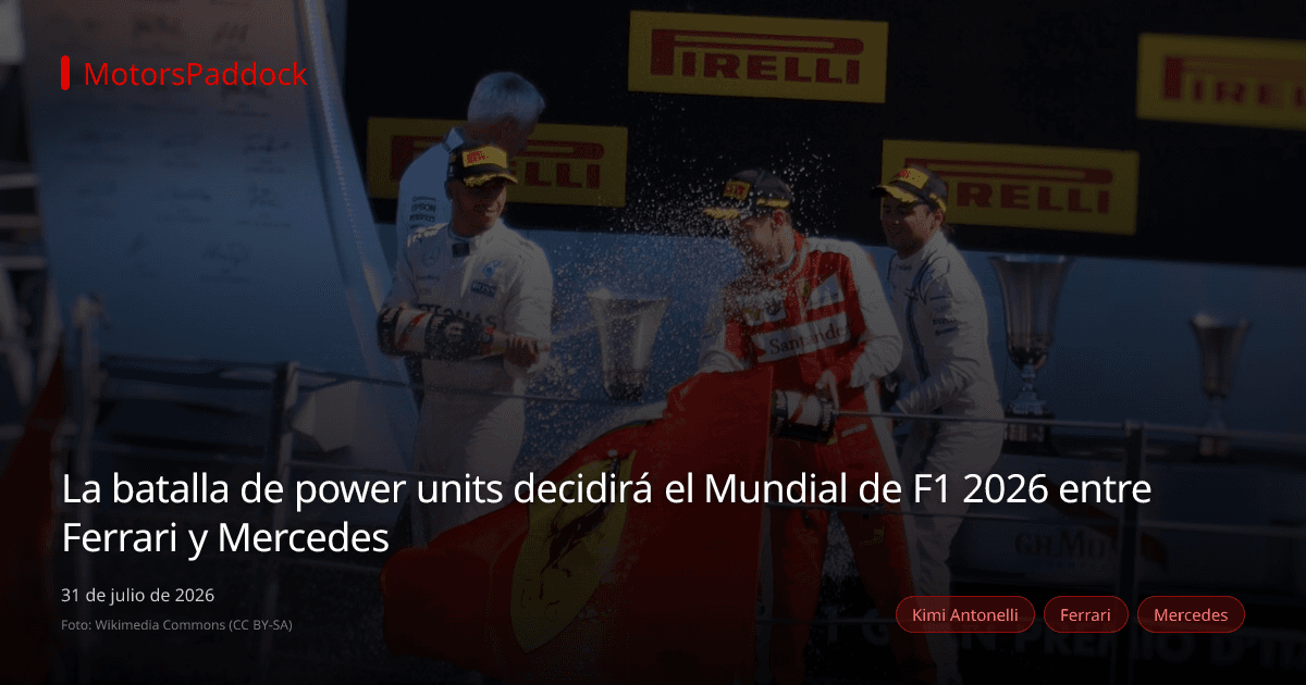 La batalla de power units decidirá el Mundial de F1 2026 entre Ferrari y Mercedes