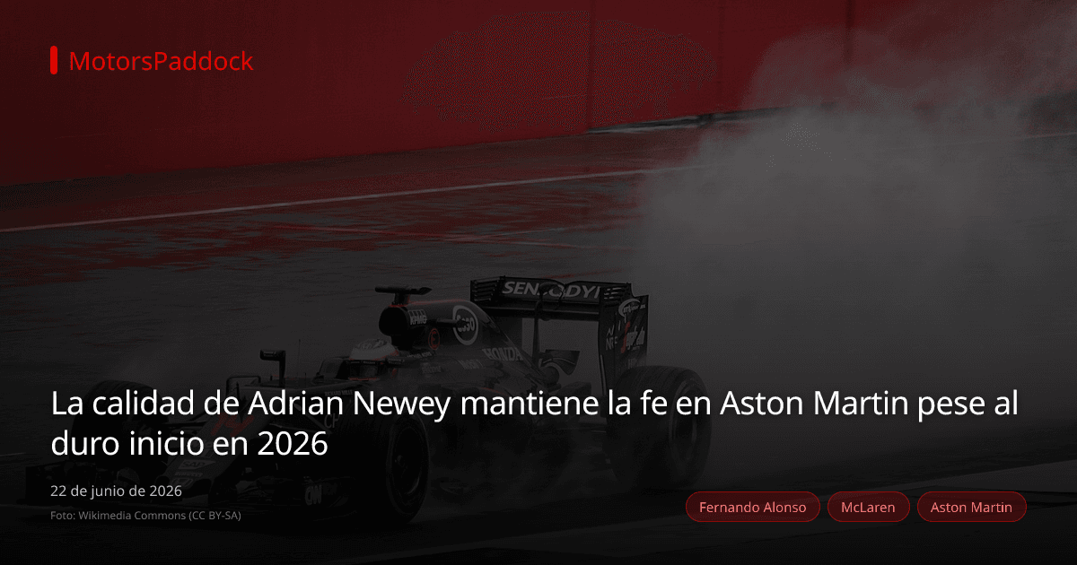 La calidad de Adrian Newey mantiene la fe en Aston Martin pese al duro inicio en 2026