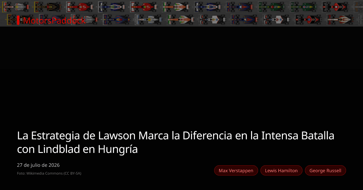 La Estrategia de Lawson Marca la Diferencia en la Intensa Batalla con Lindblad en Hungría