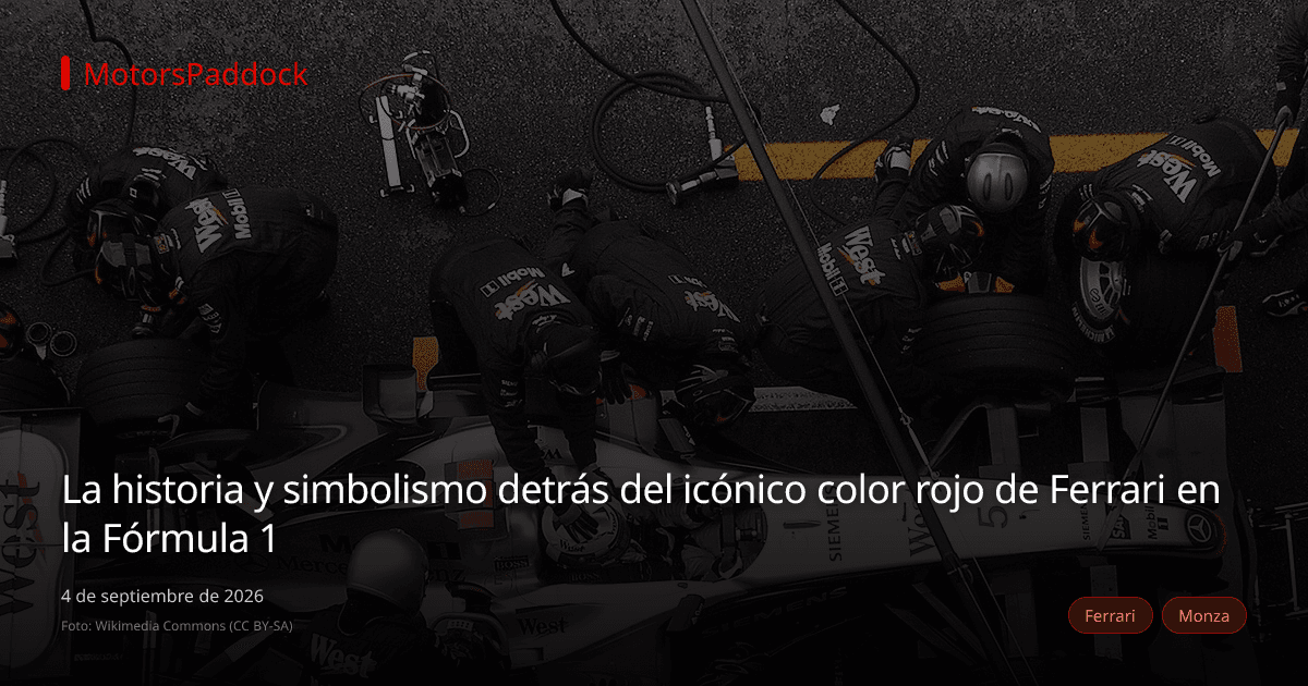 La historia y simbolismo detrás del icónico color rojo de Ferrari en la Fórmula 1