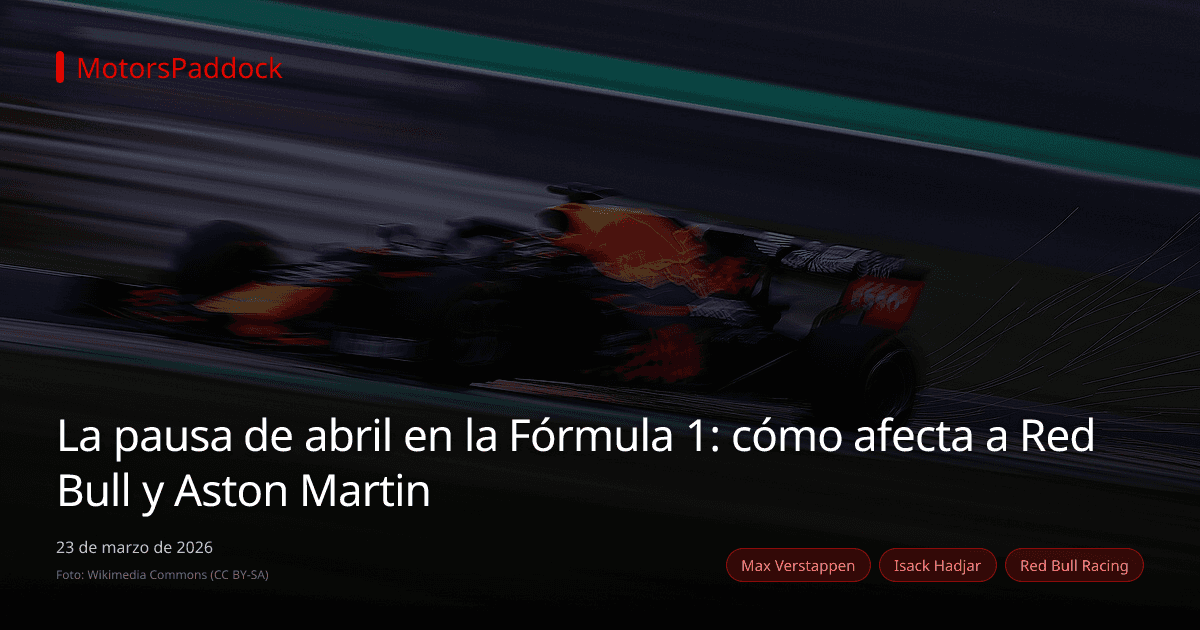 La pausa de abril en la Fórmula 1: cómo afecta a Red Bull y Aston Martin