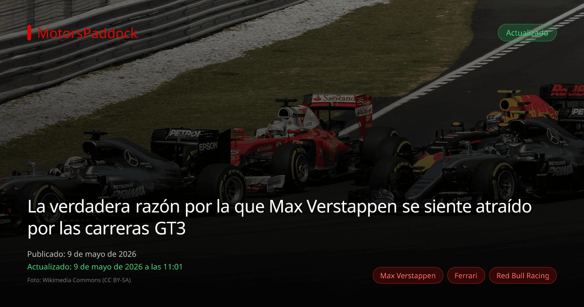 La verdadera razón por la que Max Verstappen se siente atraído por las carreras GT3