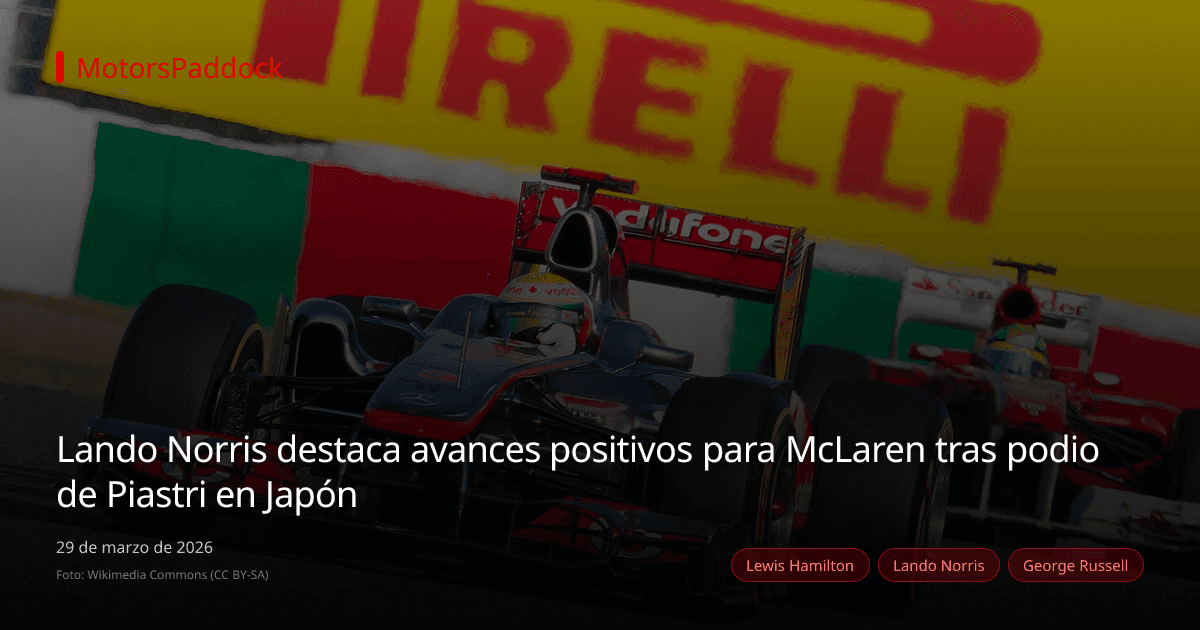 Lando Norris destaca avances positivos para McLaren tras podio de Piastri en Japón