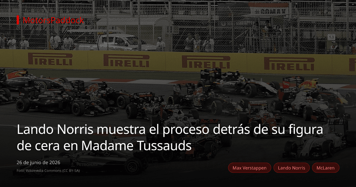 Lando Norris muestra el proceso detrás de su figura de cera en Madame Tussauds