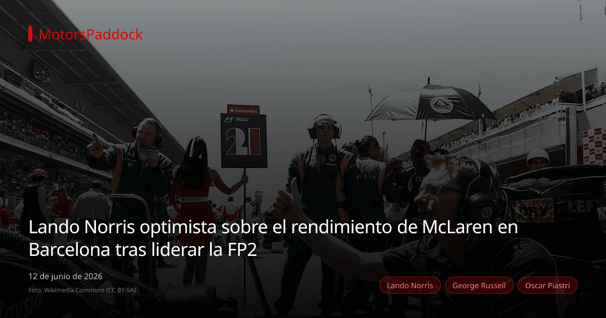 Lando Norris optimista sobre el rendimiento de McLaren en Barcelona tras liderar la FP2