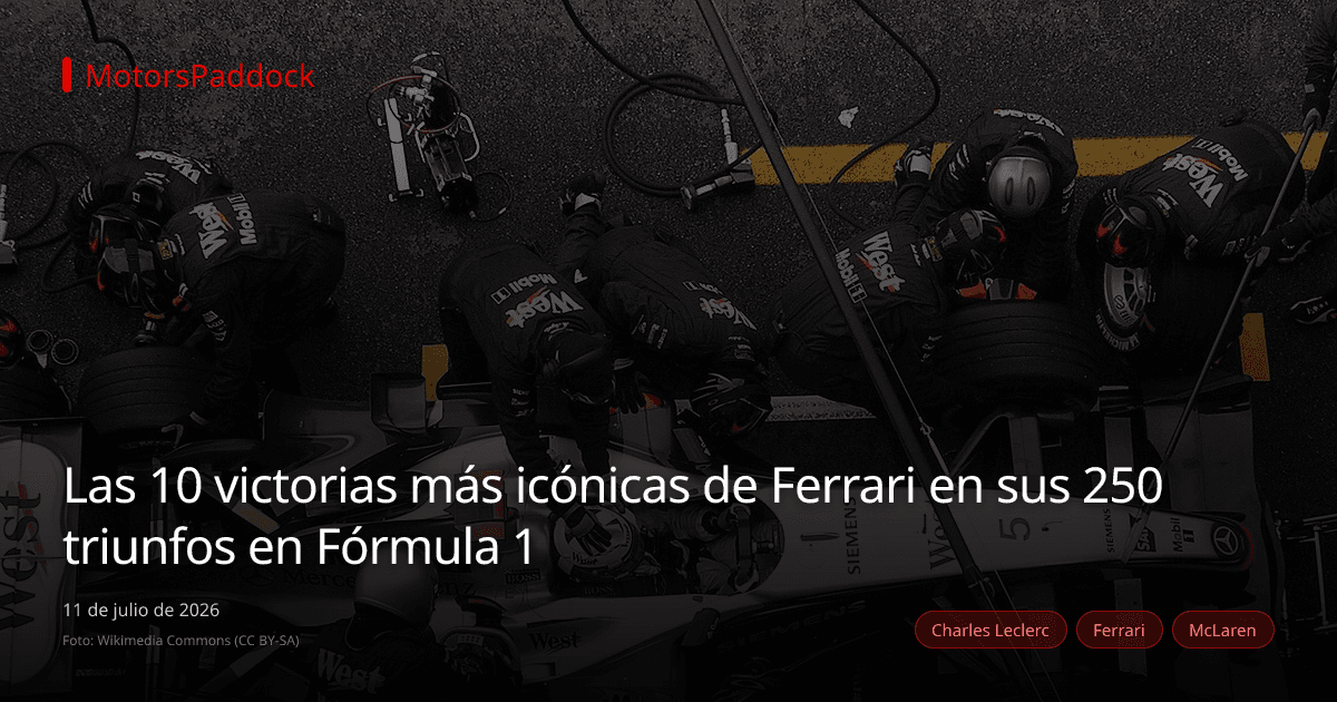 Las 10 victorias más icónicas de Ferrari en sus 250 triunfos en Fórmula 1