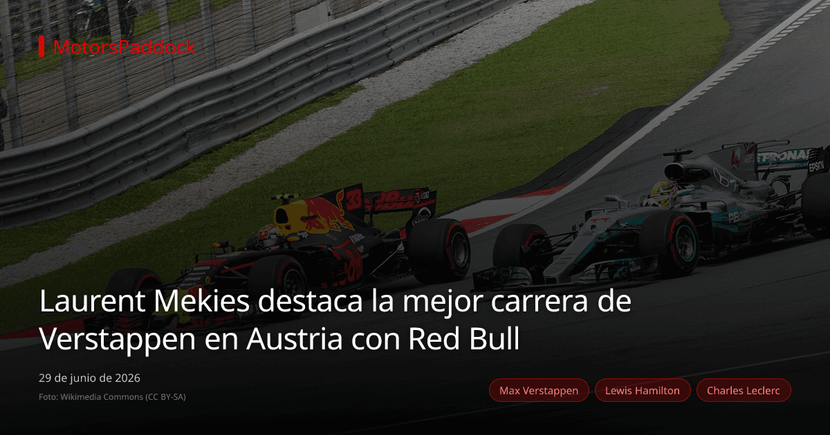 Laurent Mekies destaca la mejor carrera de Verstappen en Austria con Red Bull