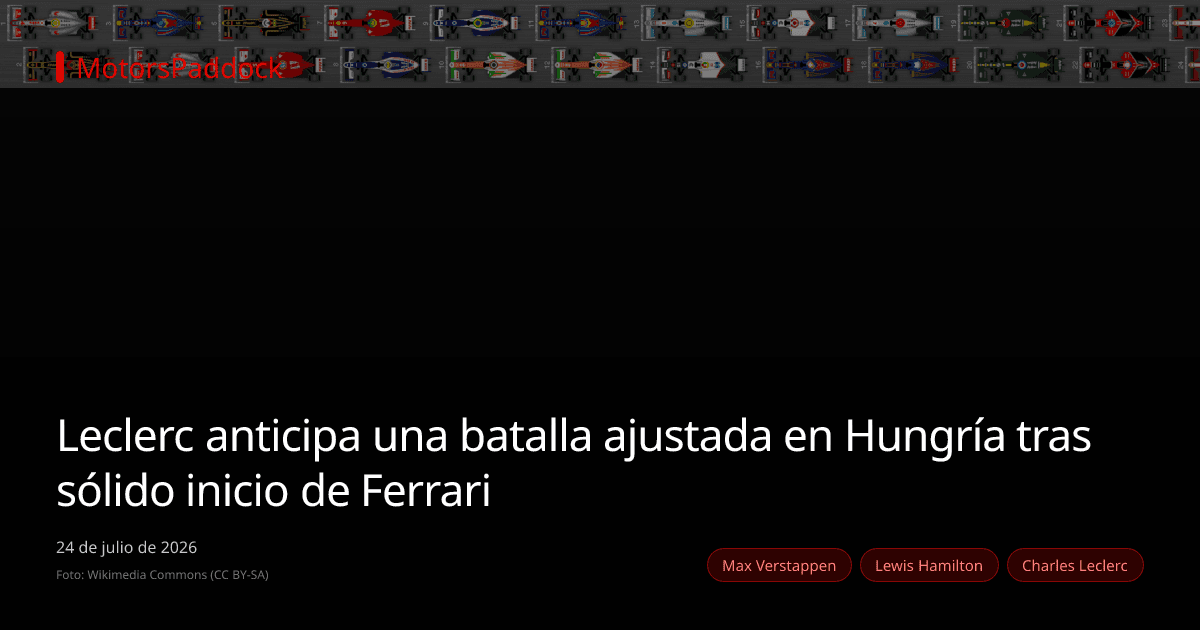 Leclerc anticipa una batalla ajustada en Hungría tras sólido inicio de Ferrari
