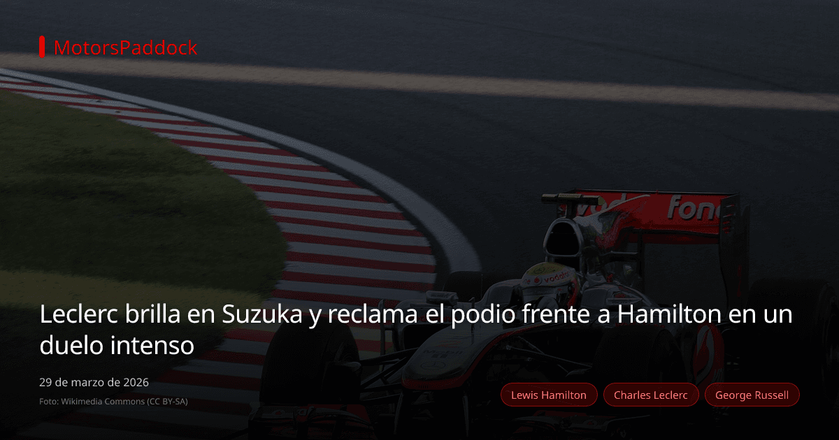 Leclerc brilla en Suzuka y reclama el podio frente a Hamilton en un duelo intenso