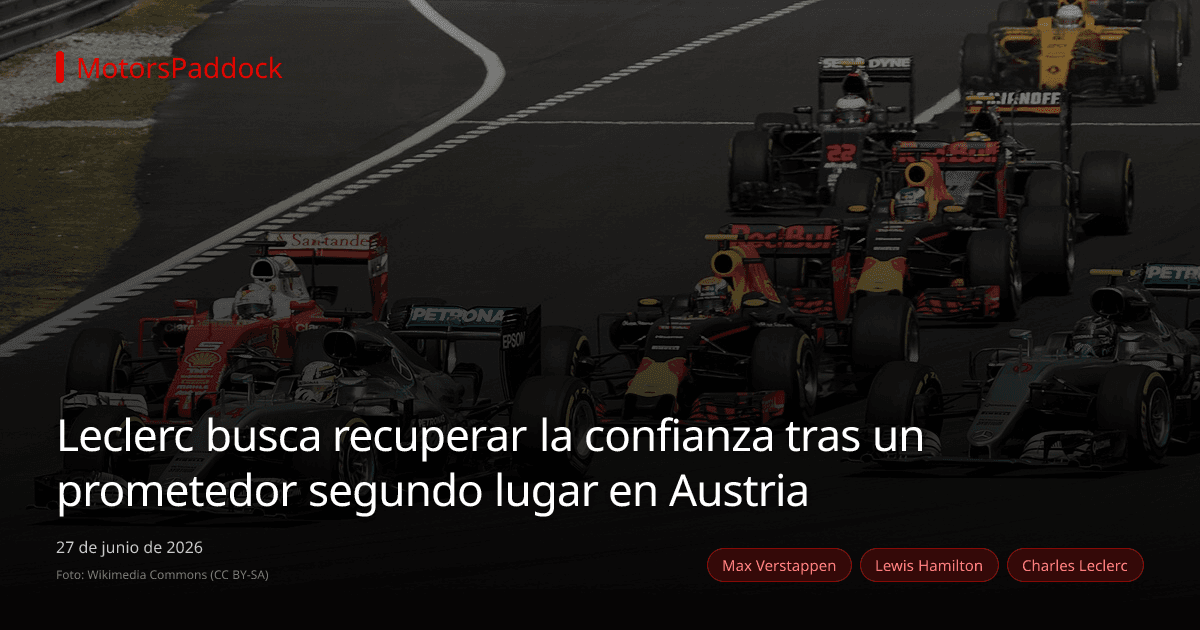 Leclerc busca recuperar la confianza tras un prometedor segundo lugar en Austria