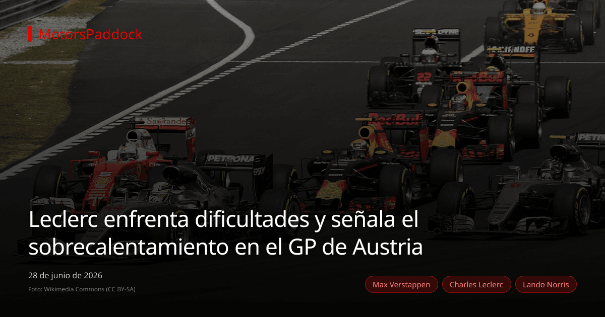 Leclerc enfrenta dificultades y señala el sobrecalentamiento en el GP de Austria