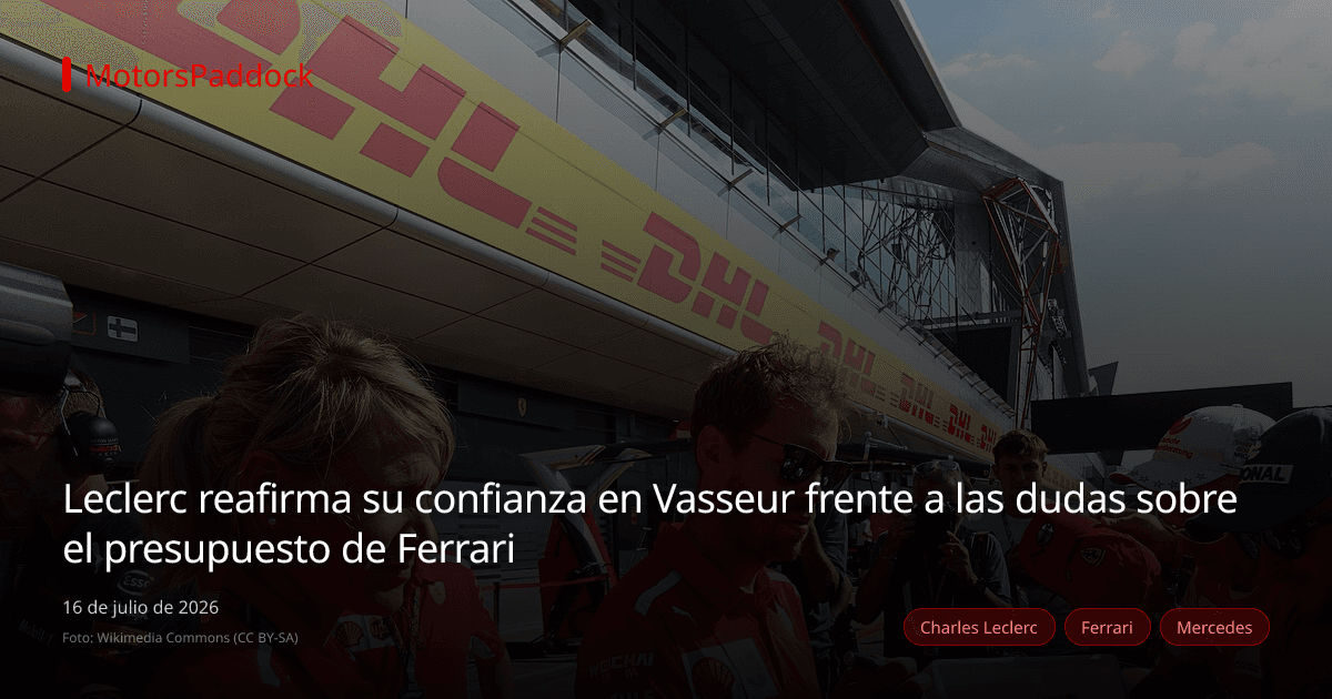 Leclerc reafirma su confianza en Vasseur frente a las dudas sobre el presupuesto de Ferrari