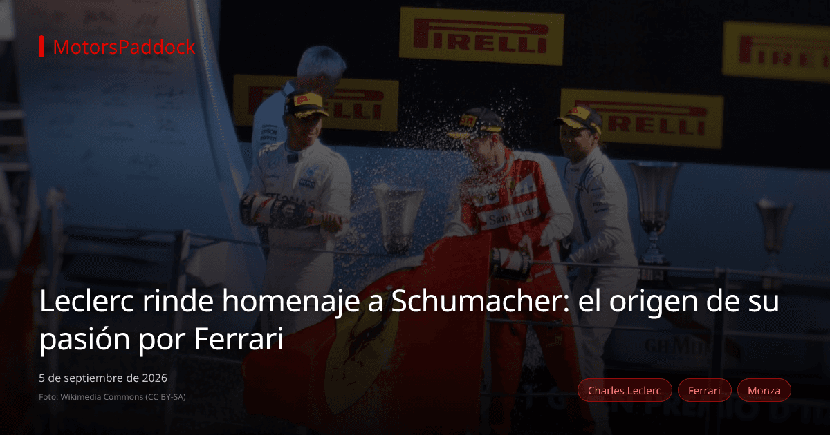 Leclerc rinde homenaje a Schumacher: el origen de su pasión por Ferrari