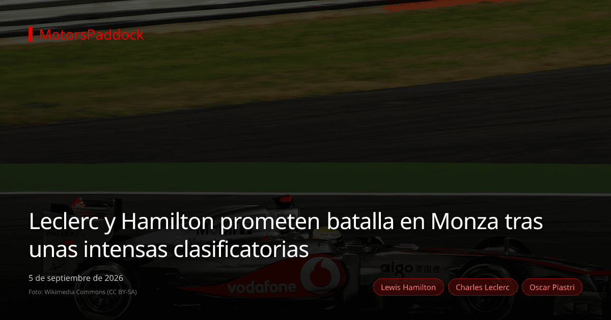 Leclerc y Hamilton prometen batalla en Monza tras unas intensas clasificatorias